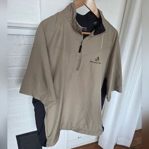 Nike Golf Khaki Short Sleeve Quarter Zip Pullover Mens Size XL Pelican Hill Embr
